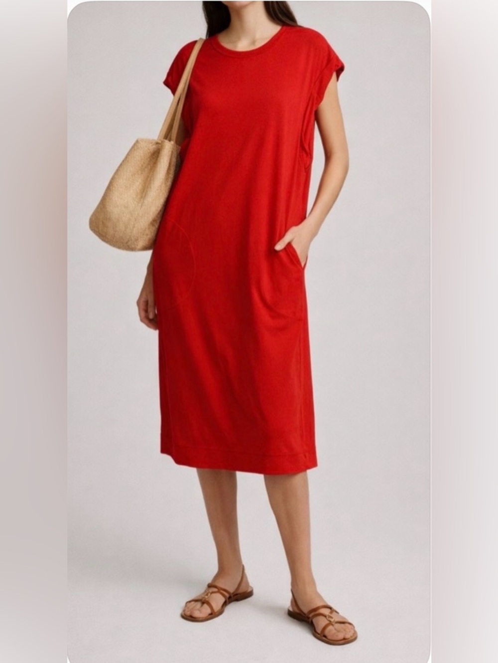 NWOT Free People Free-EST Nadia Mini Dress “Barbados Cherry” Large